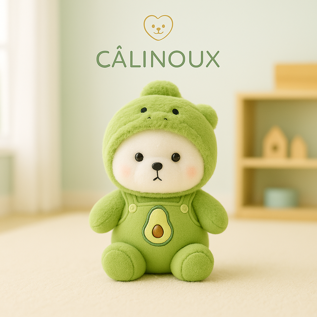 CÂLINOUX - Peluches Animaux avec Costumes - Doudous Doux à Câliner