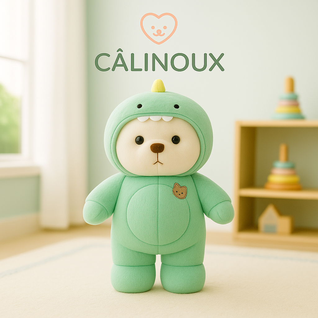 CÂLINOUX - Peluches Animaux avec Costumes - Doudous Doux à Câliner