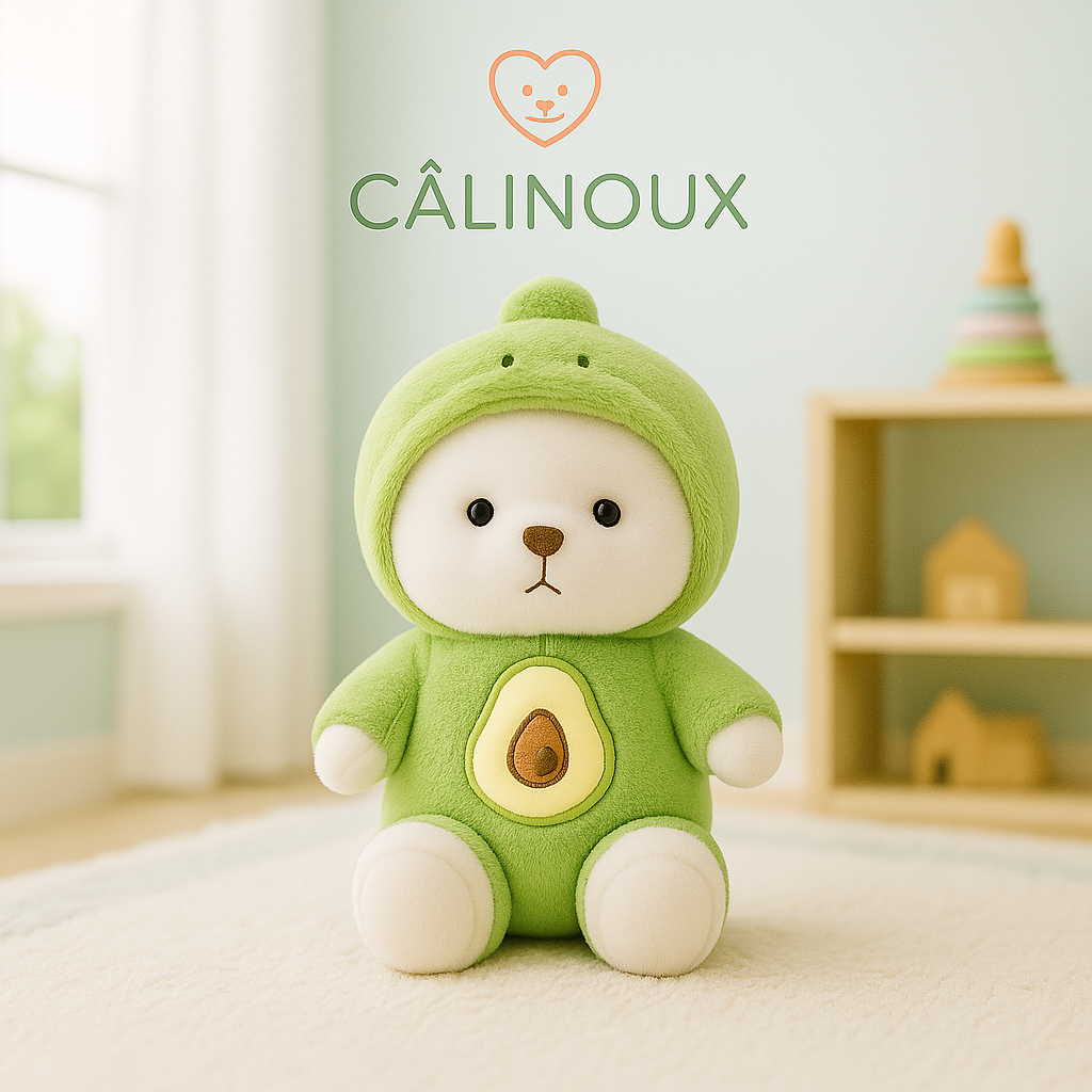 CÂLINOUX - Peluches Animaux avec Costumes - Doudous Doux à Câliner