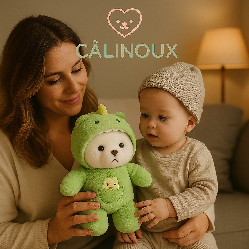 CÂLINOUX - Peluches Animaux avec Costumes - Doudous Doux à Câliner