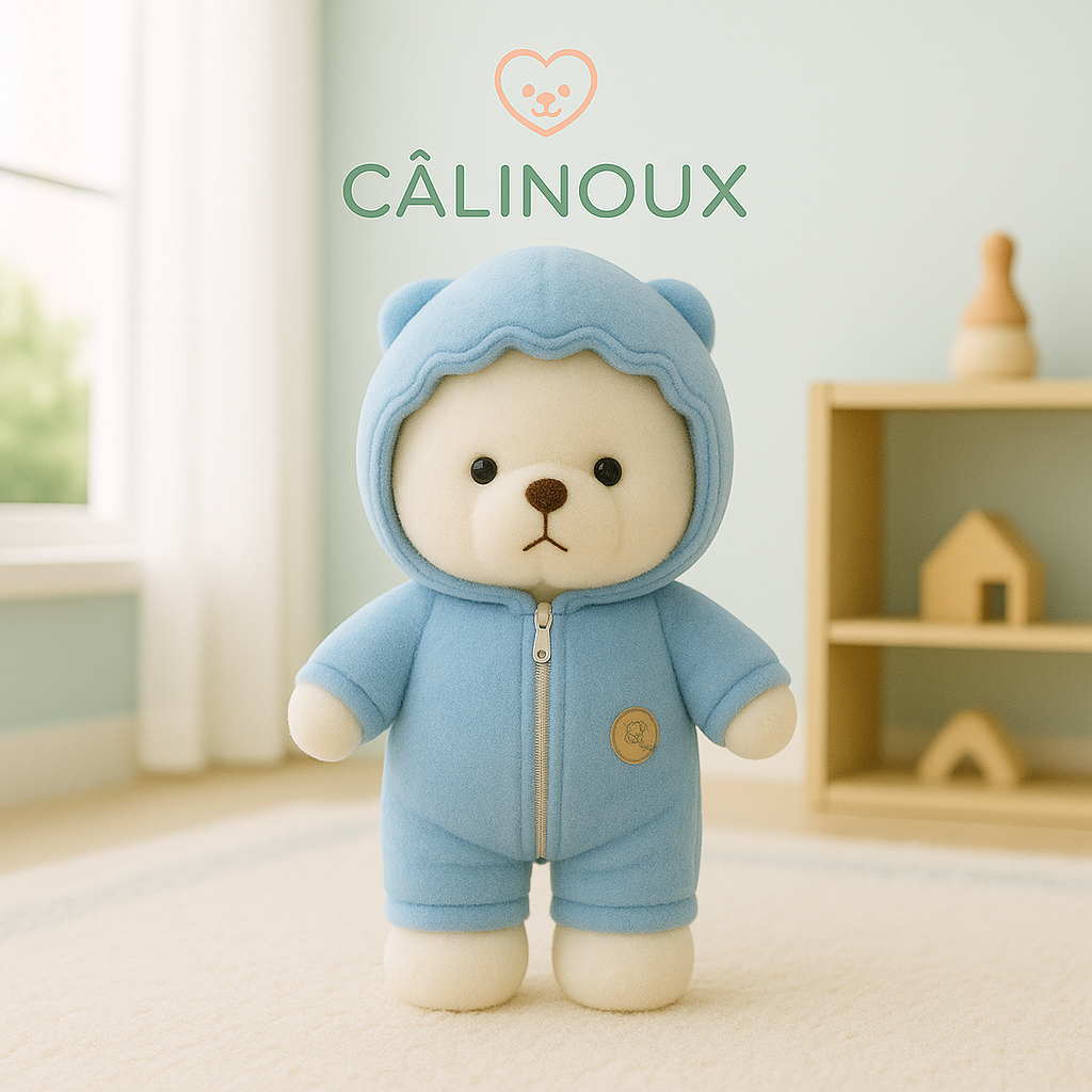 CÂLINOUX - Peluches Animaux avec Costumes - Doudous Doux à Câliner